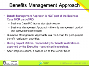 project management best practice prince2 benefits management